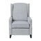 Merrick Lane Mauro Contemporary Pushback Recliner with Accent Nail Trim-Wingback Manual Recliner